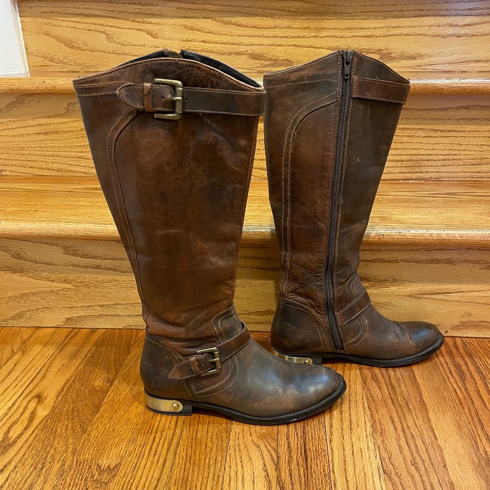 Luichiny leather riding boots, womens 7
